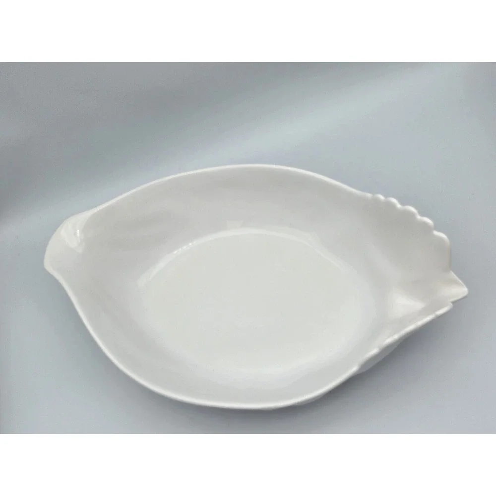 Revol‎ France Large Chicken Shaped Casserole Serving Baking Dish White P12 13.5